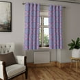 thumbnail image 2 of Ambesonne Purple Mandala Grommet Curtain, Oriental Lines, 50" x 54", Dried Rose Pale Blue, 2 of 6