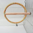 thumbnail image 3 of Bird Cage Toy with Bell Exercise Training Colorful Cotton Rope Parrot Resting Stand Swing Toy Bird Supplies, 3 of 8