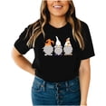 thumbnail image 4 of Blusa de manga corta de verano con estampado de Halloween vintage para mujer Pompotops hfajkhk139656, 4 of 9