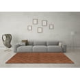 thumbnail image 3 of Ahgly Company Indoor Rectangle Trellis Orange Modern Area Rugs, 4' x 6', 3 of 4