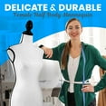 thumbnail image 5 of Female Dress Form Mannequin Torso Display Mannequin Body with Adjustable Tripod Stand for Clothing Dress Jewelry Display (White), 5 of 7