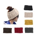 thumbnail image 2 of Bandeau Tricoté Mode pour Femmes Bonnet Chaud d'Hiver Crochet, 2 of 6
