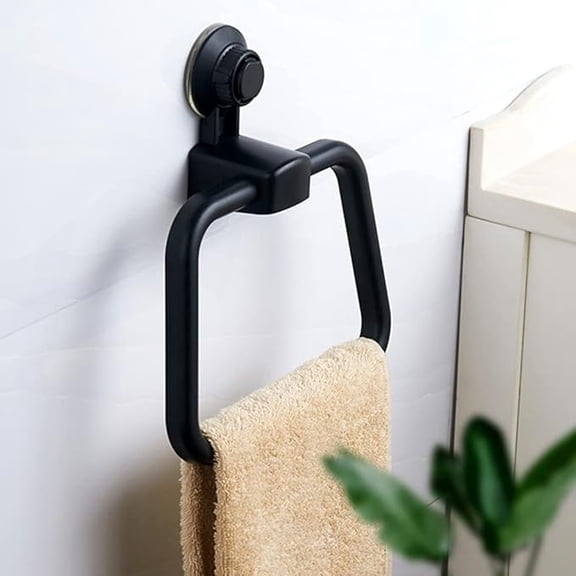 Suction Cup Towel Ring – Hand Towel Holder for Bathroom, Heavy Duty Towel Rack Hanger for Bath, Kitchen