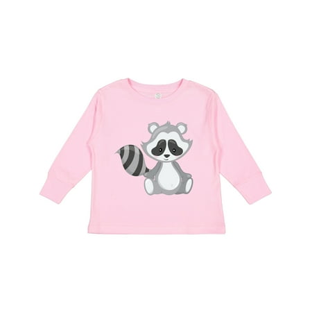 

Inktastic Cute Woodland Animal Raccoon Gift Toddler Boy or Toddler Girl Long Sleeve T-Shirt