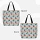 thumbnail image 2 of Balery Skiing penguin Bolsa de Mano para Mujeres con Cremallera, Bolsa de Gimnasio con Compartimentos, Bolsa para Laptop, Bolsa para Trabajo, 2 of 7