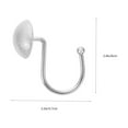thumbnail image 4 of 12 Pcs Crochets de Rideau de Douche Demi-Cercle Décoratifs Givrés, 4 of 9