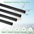 thumbnail image 2 of Uxcell 2-Pack Varillas de Fibra de Carbono, 100mm de Longitud 8mm de Diámetro, Polo Sólido Mate de Fibra de Carbono, 2 of 7