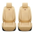 thumbnail image 3 of Maidao 2pcs Car Seat Cover Front Seats Only for BYD for E6 2009-Present 2 Seats Leather Airbag Compatible Water Resistant Front Set Cushion Protector Beige, 3 of 7
