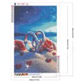 thumbnail image 2 of Pintura de diamante DIY, taladro redondo completo, Kit de Pacto de estrella, decoración del hogar, 40x60cm, 2 of 9