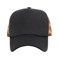 thumbnail image 2 of Trucker Cap Mesh Hat Snapback Cap Summer Hat CAMO Casual Baseball (7fc031_Black/Orange Camo), 2 of 4