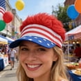 thumbnail image 6 of Dtchengua Patriotic Star-striped Flag Baseball Cap - Independence Day American Flag Hat for 4th of July Parade, Party & Outdoor Events Decoration, 6 of 6