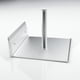 thumbnail image 4 of Naiovety Estante frontal de espejo anticorrosivo liso para cocina, hogar, baño, rollo de papel sin clavos, soportes de soporte, accesorios Juegos de accesorios de baño Plata Naiovety HA010224-02B, 4 of 6