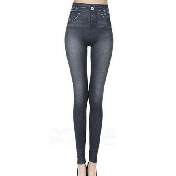 Ganfancp Invierno Corto Terciopelo Real Bolsillos Imitación Más Terciopelo Leggings de Las Mujeres Cepillado Estiramiento Pantalones Térmicos Ofertas Del Día Liquidación 1X Pantalón Vaquero Acolchado