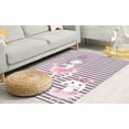 thumbnail image 4 of Accent Rugs, Kids Room Rugs, Custom Rugs, Entryway Rug, Ballet Girl And Rabbit Rug, Kids Rugs, Indoor Rug, Pink Rug, Office Rugs, Large Rug, 2.6'x4' - 80x120 cm, 4 of 9
