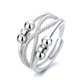 thumbnail image 1 of Anillo antiestrés con perlas Plata Plata, 1 of 5