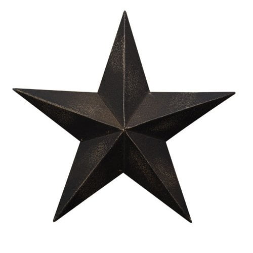 Metal Distressed 3D Primitive Details about   Set of 2 Ivory 8" Barn Star New Homespun 