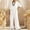 White, variant on Daiosportswear Women Summer Half Sleeve Irregular T Shirt Loose Wide Leg Pants Suit Cotton Linen Outfits,2 Piece Sets for Women Hot Pink M(M)