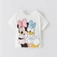 thumbnail image 1 of Camiseta de cuello redondo con estampado de dibujos animados de Disney para niños y niñas, ropa de moda para exteriores, Tops de manga corta con estampado lindo, novedad de verano, 1 of 5
