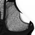 thumbnail image 6 of Wuffmeow Plus Size M-5XL Women Front Zipper Closure Push Up Bras Shockproof Fitness Vest Removable Padded Wireless Tops,Gray,L, 6 of 8