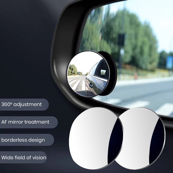 Blind Spot Rear View Mirror For Car, Motorcycle, SUV & Truck - 2 Pcs Rearview Wide Angle Mirrors - Must Have Automotive Blind Side Mirror For Safe Driving