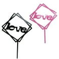 thumbnail image 5 of Happy Birthday Valentine's Day Cake Topper Love Wedding Valentine Anniversary Acrylic Cupcake Decoration gold love, 5 of 9