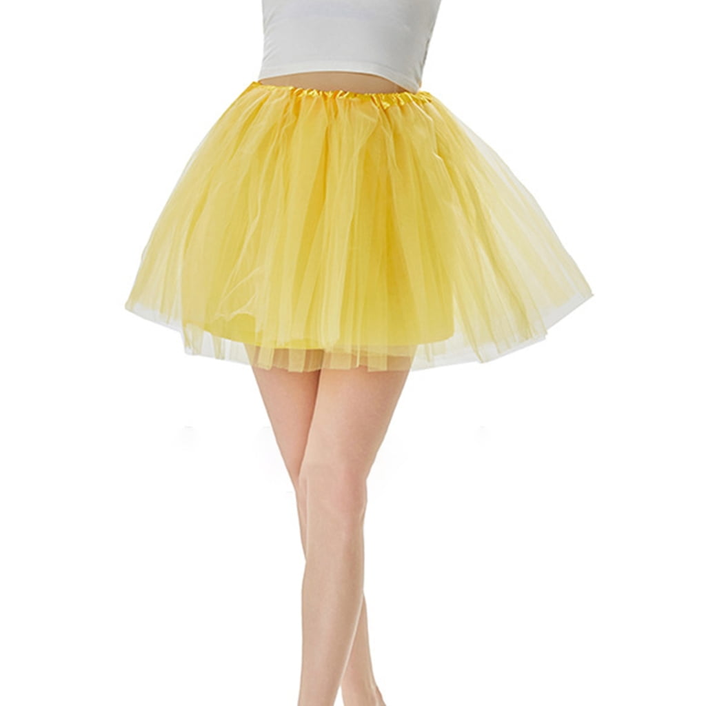 Evenement Afkeer zakdoek Mini Tutu Skirt for Women Vintage 1950s Tutu Skater Skirt 4 Layered Ballet  Skirt - Walmart.com