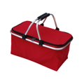 thumbnail image 2 of Cesta de picnic de aislamiento Cesta de comestibles Bolsa de comestibles portátiles portátiles plegables para bocadillos de mochilas de pesca de viaje Rojo, 2 of 8