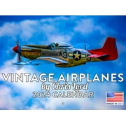 Vintage Airplane 2024 Wall Calendar