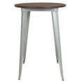 thumbnail image 2 of EMMA + OLIVER Round Pub Table, Silver, 2 of 2