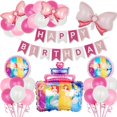 thumbnail image 1 of Disney Princess-Set de decoración para fiesta de cumpleaños, suministros para fiestas, platos de papel, vasos, Pancarta, Pajita, globos, 1 of 4
