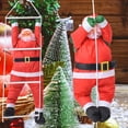thumbnail image 4 of Huge Christmas Santa Claus Climbing Rope Ladder Santa Claus Christmas Tree Decoration Inflation Outdoor Santa Claus Doll Pendant, 4 of 5