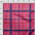 thumbnail image 2 of oneOone Georgette Viscose Fabric Madras Check Decor Fabric Printed BTY 42 Inch Wide, 2 of 4