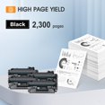 thumbnail image 3 of Cartucho de tóner negro CE505A 05A Cool Toner, paquete de 4, compatible con HP P2035 y P2055DN, 3 of 6
