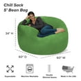 Chill Sack Bean Bag Chair, Memory Foam Lounger with Microsuede Cover