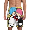 thumbnail image 3 of Lsque Sanrio Mens Sleep Pajama Shorts,Short Pajama Pants, Cotton Ultra-Soft Knit-4X-Large, 3 of 9