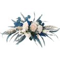 thumbnail image 1 of Artificial rose belt swag, 23inch fake silk rose leaves Floor Lintel wreath, spring summer flower, 1 of 5