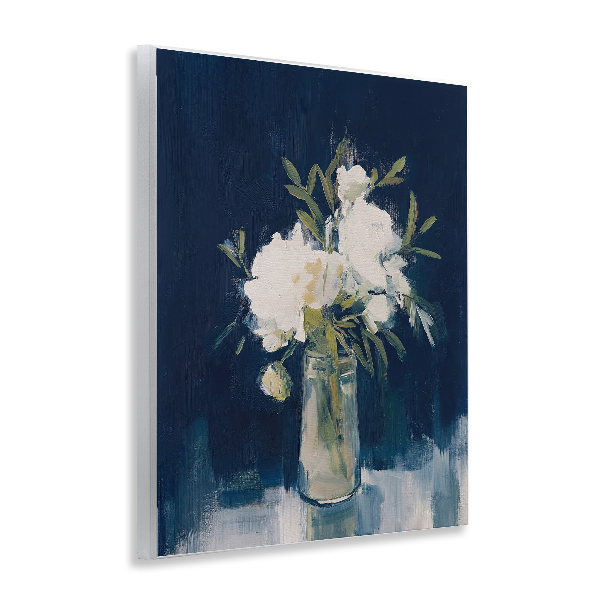 Stupell Industries Peonies On Blue Mirage Wall Plaque Art, design by Svetlana Aleynikova