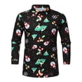 thumbnail image 4 of Camisa de manga larga para hombre, regalo de Año Nuevo 2024, camisa con estampado 3D de temática navideña, camisa informal de fiesta de talla grande para hombre S-5XL, 4 of 5