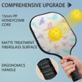 thumbnail image 4 of Pickleball Paddles Set Of 1, Fiberglass Surface, Boho Butterfly Decor, 1 Paddle, 2 Balls & Bag, 4 of 5