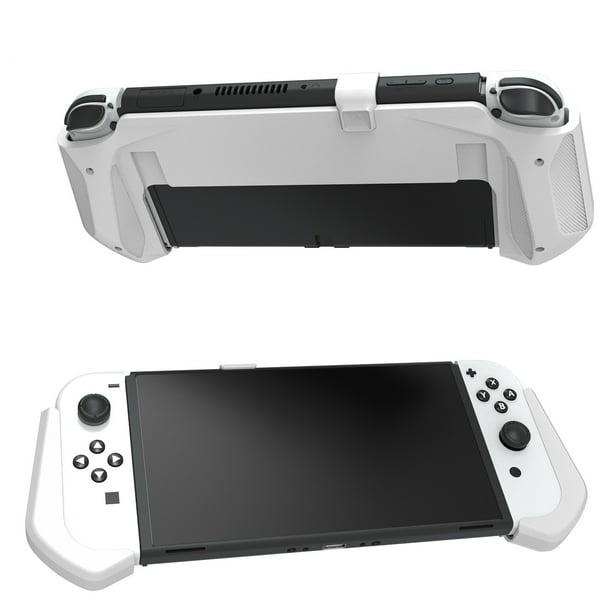 Mango para mando de videojuegos Nintendo Switch OLED, carcasa protectora acoplable con diseño a prueba de golpes, mango ergonómico y cómodo con recortes precisos para una protección total