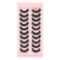 thumbnail image 2 of Eyelashes Lashes Natural Look Faux Mink Eyelashes 10 Pairs Pack Individual Lashes Handmade Light Volume Eyelash Extensions Look False Lashes, 2 of 9