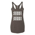 thumbnail image 2 of Wild Bobby Jerry Springer 90's TV Talk Show Host Jerry Jerry Chant Famous People Tri-Blend Racerback Tank Top, Brown, Large, 2 of 6