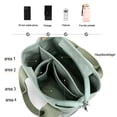 thumbnail image 4 of Bolso de mano pequeño con cremallera Bolso de mano para mujer Bolso bandolera de lona Bolso de hombro Bolso tipo cartera Bolso tipo mensajero Bolso de mano para mujer，Caqui, 4 of 7