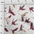 thumbnail image 2 of oneOone Rayon Dark Magenta Fabric Asian Japanese Bird Quilting Supplies Print Sewing Fabric By The Yard 56 Inch Wide, 2 of 5