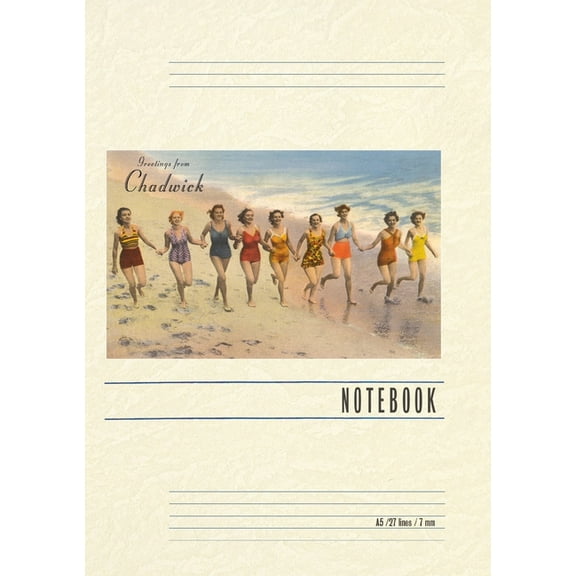 Vintage Lined Notebook Greetings from Chadwick, New Jersey, (Paperback)