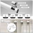 thumbnail image 3 of HEI! DEAR 1" Matte White Round Ball Adjustable Single Curtain Rod for Windows,30-60", 3 of 7