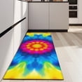 thumbnail image 4 of Colorful Tie Dye Mandala Pattern Kitchen Rug Mat,Kitchen Runner Rugs Non Skid Washable,Decorative Kitchen Floor Mats for Kitchen,Sink,Laundry,17"X47", 4 of 5