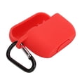 thumbnail image 5 of Funda protectora de silicona para auriculares IOS Pro/III, funda de carga para auriculares Bluetooth, color rojo, 5 of 5