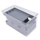thumbnail image 3 of Estante para latas de refresco de 2 niveles, soporte para latas de bebidas, soporte para latas para despensa, refrigerador, gris, 3 of 14