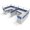 Blue, variant on SUNLINE Office Cubicle Kit - 2 Person Modular Workstation Set with 7 Layout Options & Storage - Blue